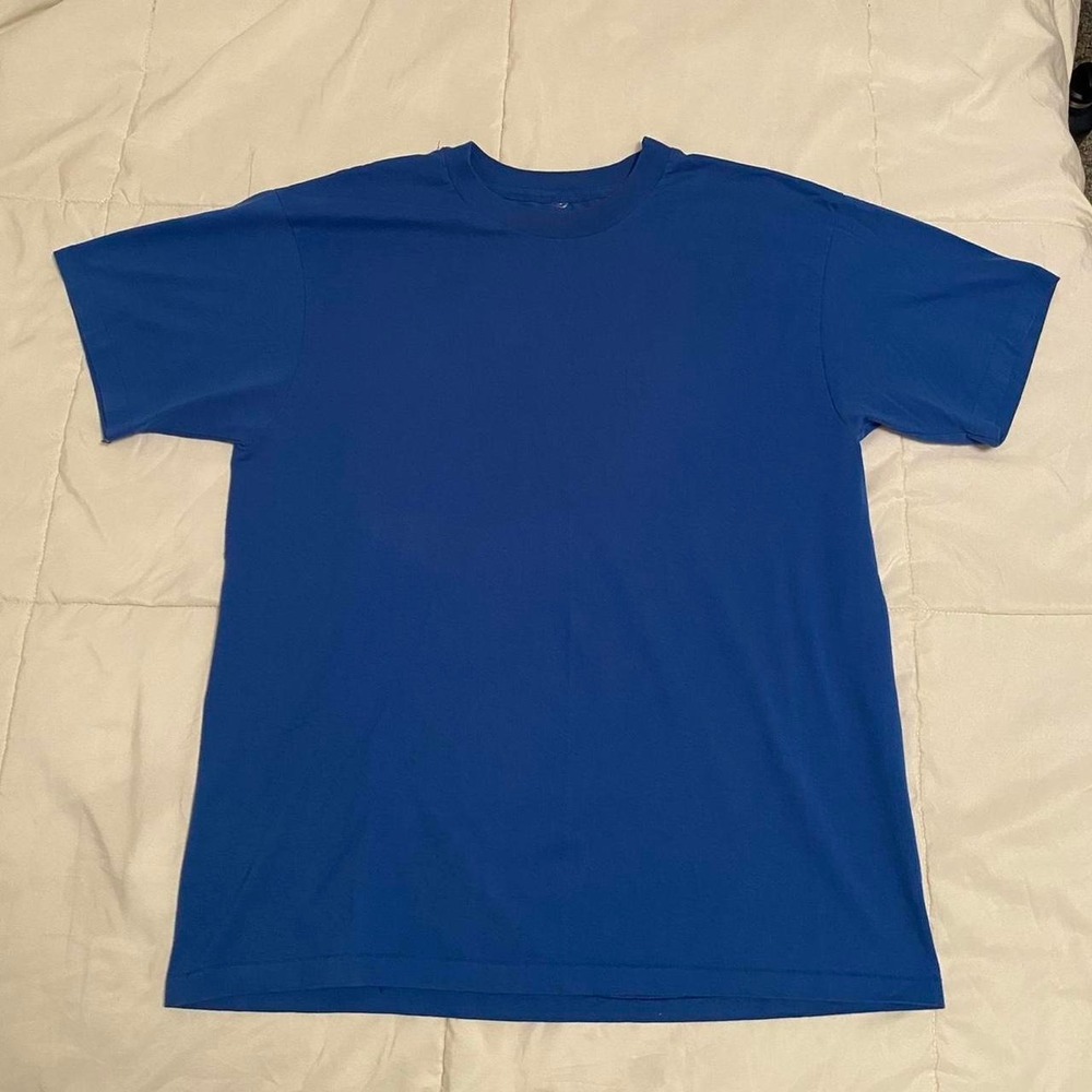 Vintage single stitch blue tee‎ M